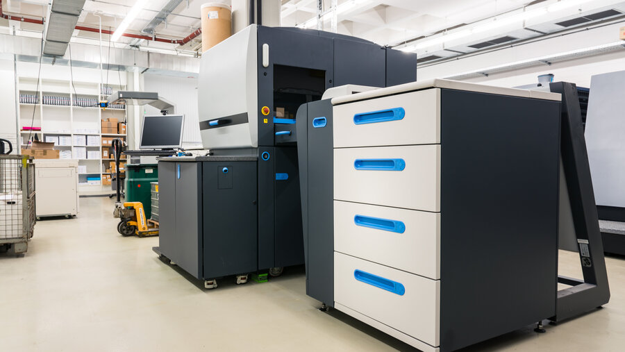 New Digital Printer Modern Technology Clean Printing Industry Print CMYK Toner Factory Nobody